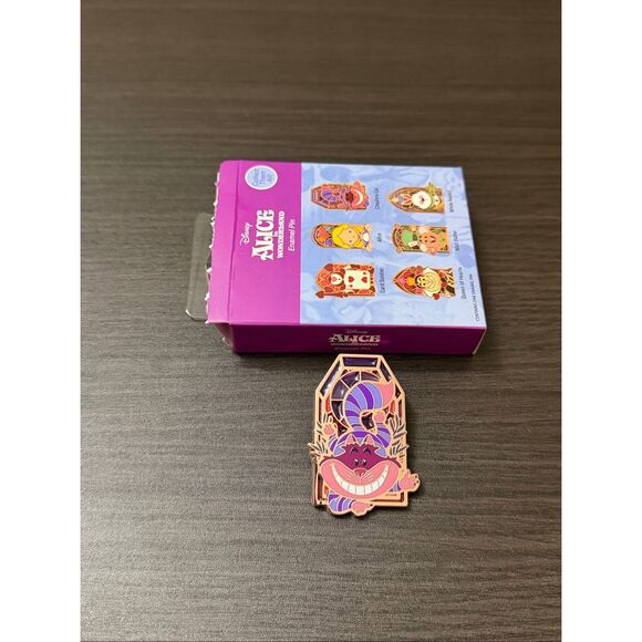 Disney Accessories - Disney Alice In Wonderland Stained Glass Blind Box Enamel Pin - Chesire Cat